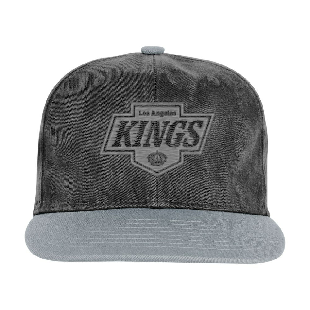 Los Angeles Kings Outerstuff Youth True Retro Deadstock Adjustable Hat - Black/Silver - NHL
