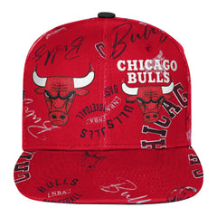 Chicago Bulls Outerstuff Youth Street Hooper Allover Print Snapback Hat Red - NBA