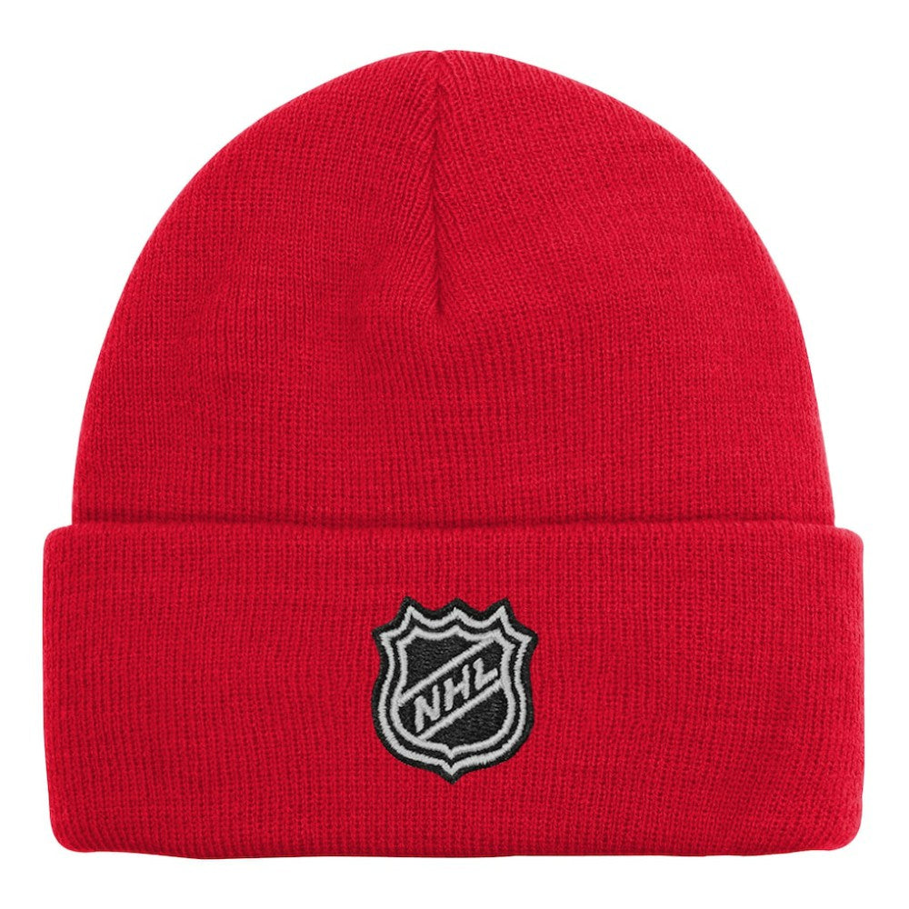 Chicago Blackhawks Outerstuff Youth 2.0 Essential Cuffed Knit Hat - Red - NHL