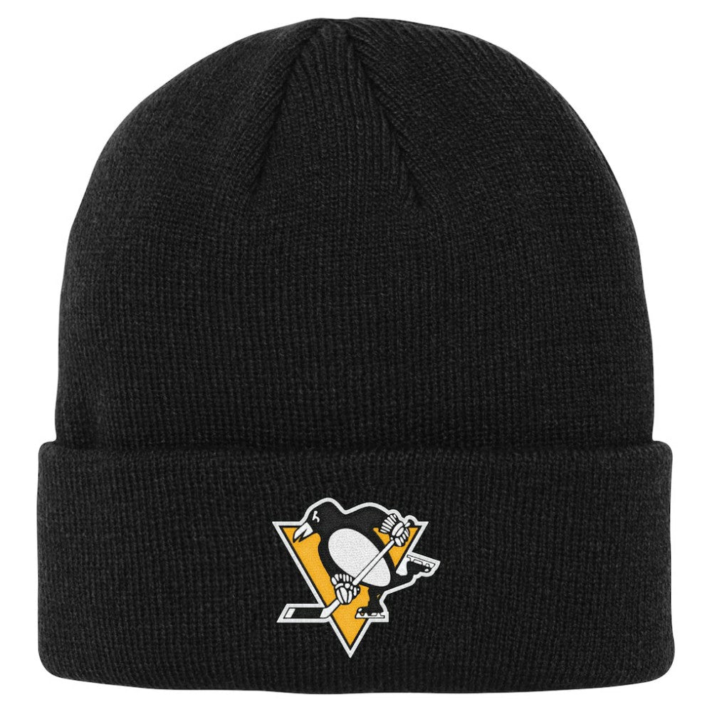 Pittsburgh Penguins Outerstuff Youth 2.0 Essential Cuffed Knit Hat - Black - NHL