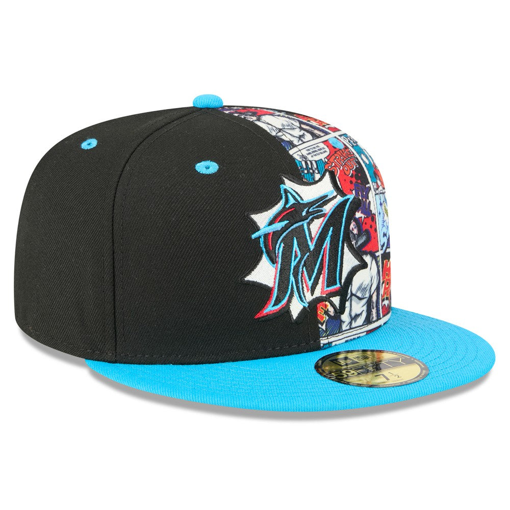 Miami Marlins New Era 2025 MLB Diamond Hero Edition 59FIFTY Fitted Hat - MLB