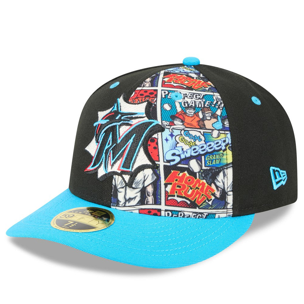 Miami Marlins New Era 2025 MLB Diamond Hero Edition Low Profile 59FIFTY Fitted Hat - MLB