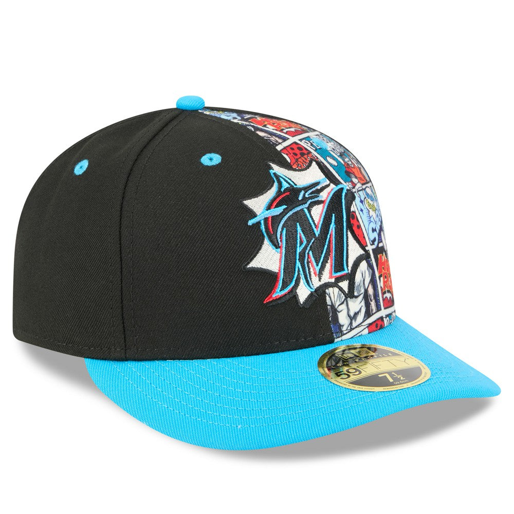 Miami Marlins New Era 2025 MLB Diamond Hero Edition Low Profile 59FIFTY Fitted Hat - MLB