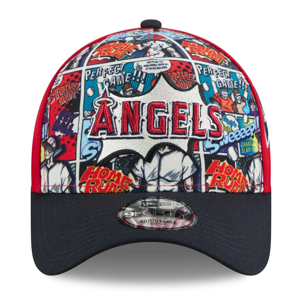 Los Angeles Angels New Era Youth 2025 MLB Diamond Hero Edition A-Frame 9FORTY Adjustable Hat - MLB
