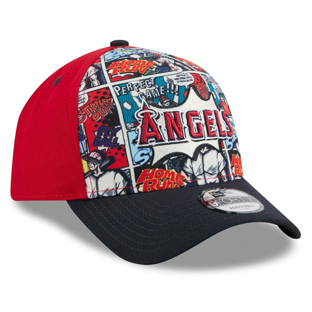 Los Angeles Angels New Era Youth 2025 MLB Diamond Hero Edition A-Frame 9FORTY Adjustable Hat - MLB
