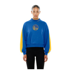 Golden State Warriors Women's Sport Night Balloon Sleeves Sweatshirt Royal - NBA