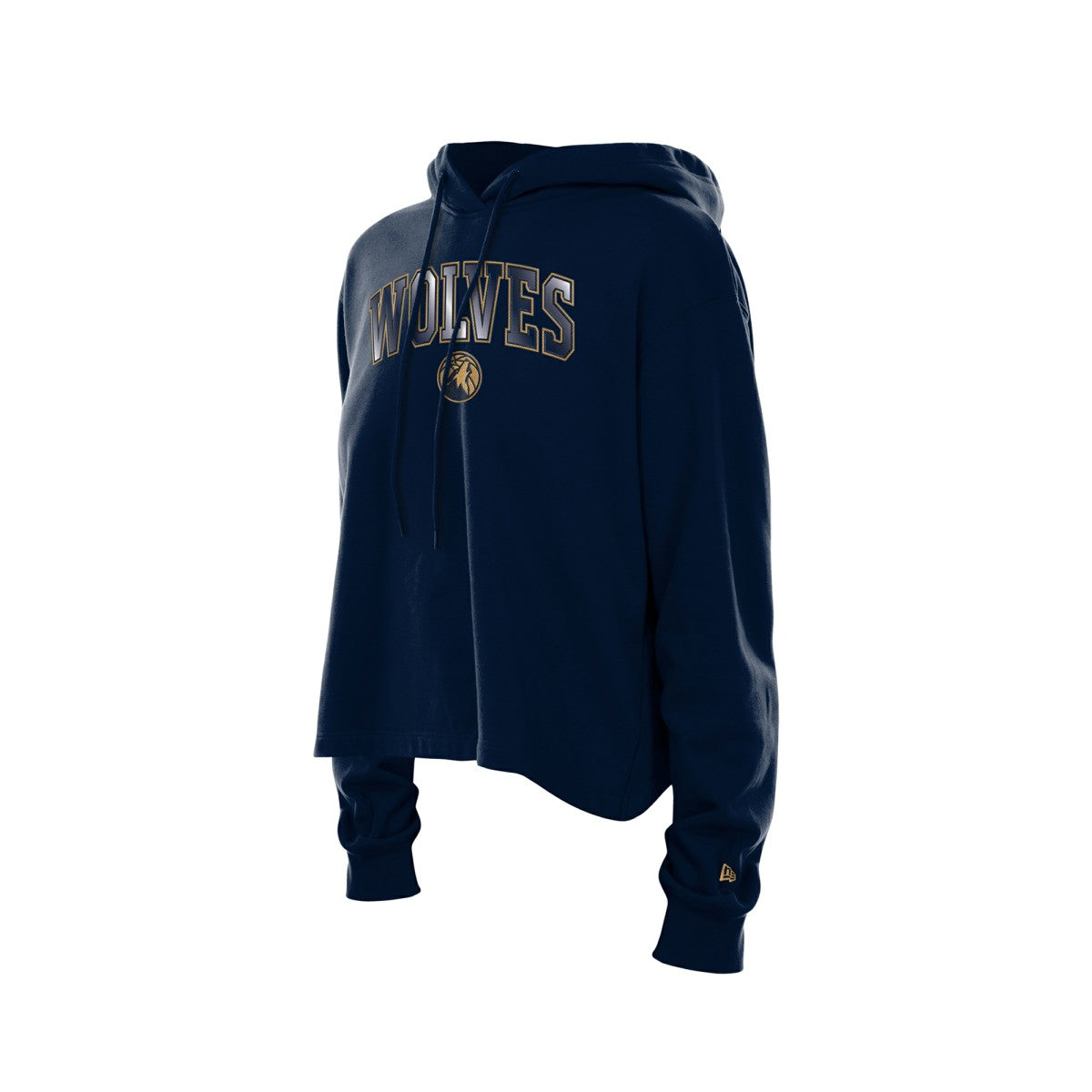 Minnesota Timberwolves Women's Glam Game Open Back Hoodie Navy - NBA