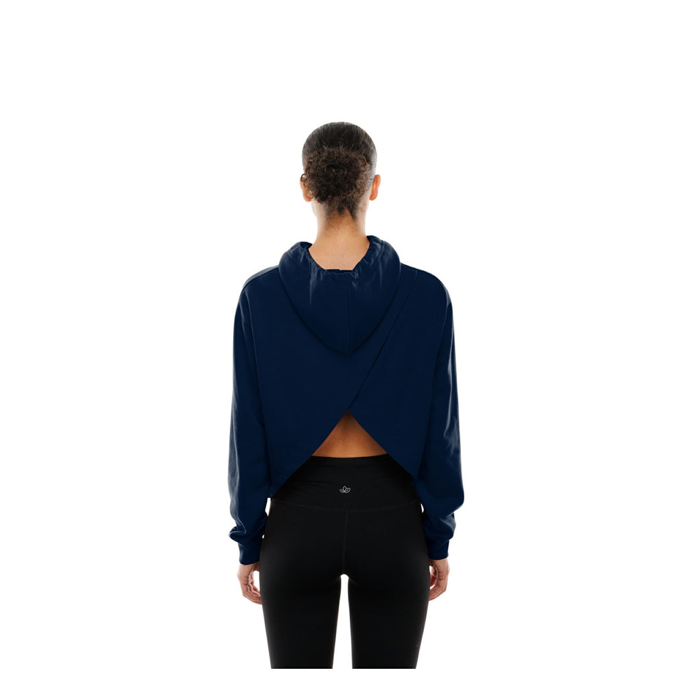 Minnesota Timberwolves Women's Glam Game Open Back Hoodie Navy - NBA