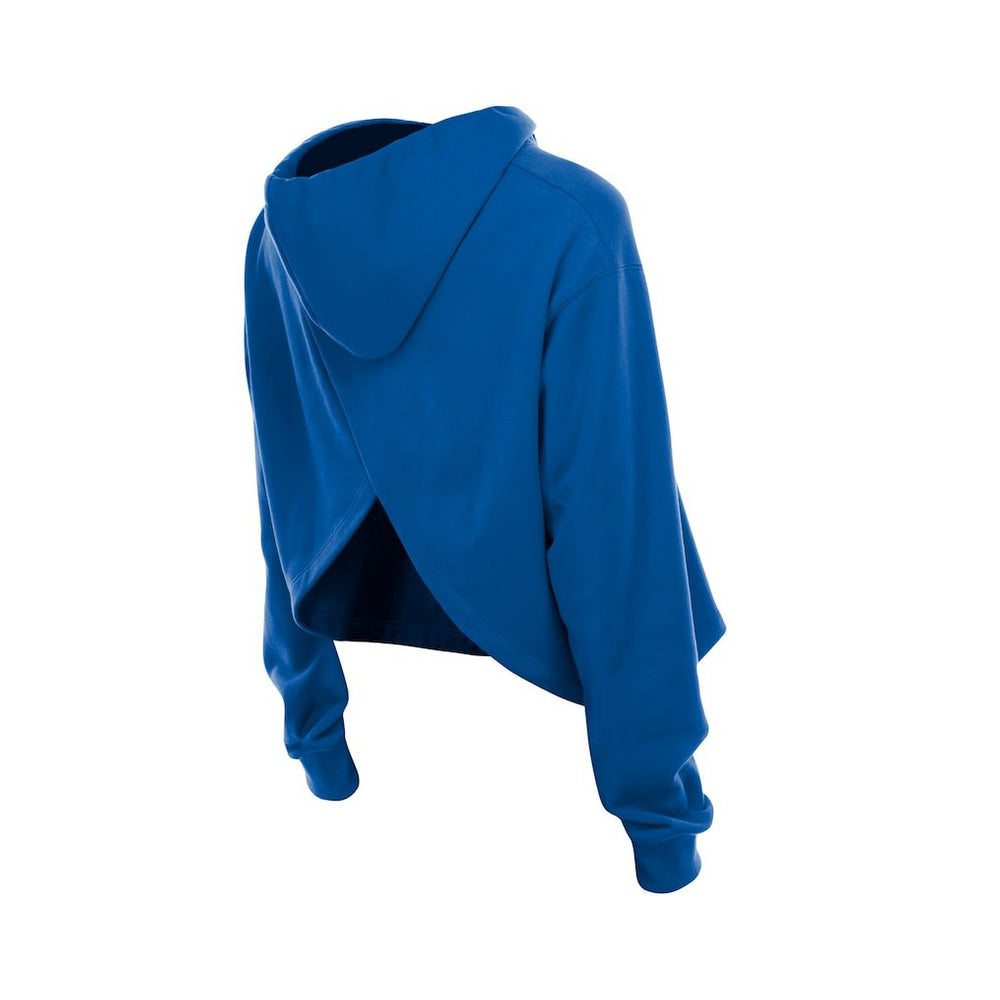 Golden State Warriors Women's Glam Game Open Back Hoodie Royal - NBA
