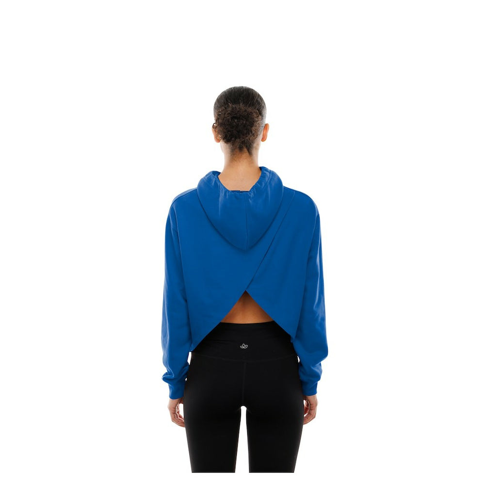 Golden State Warriors Women's Glam Game Open Back Hoodie Royal - NBA