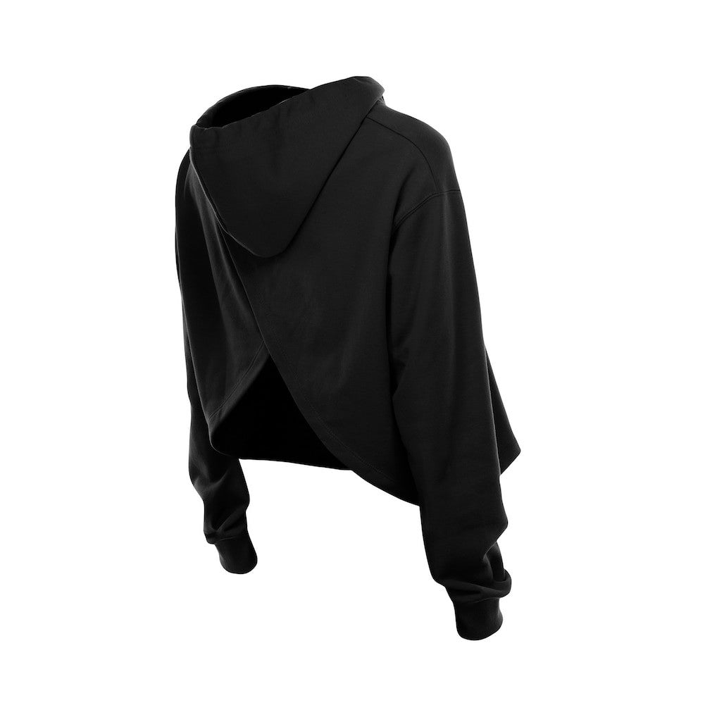 Chicago Bulls Women's Glam Game Open Back Hoodie Black - NBA