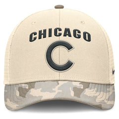 Chicago Cubs Nike Camo Natural Pack Rise Adjustable Trucker Hat - MLB