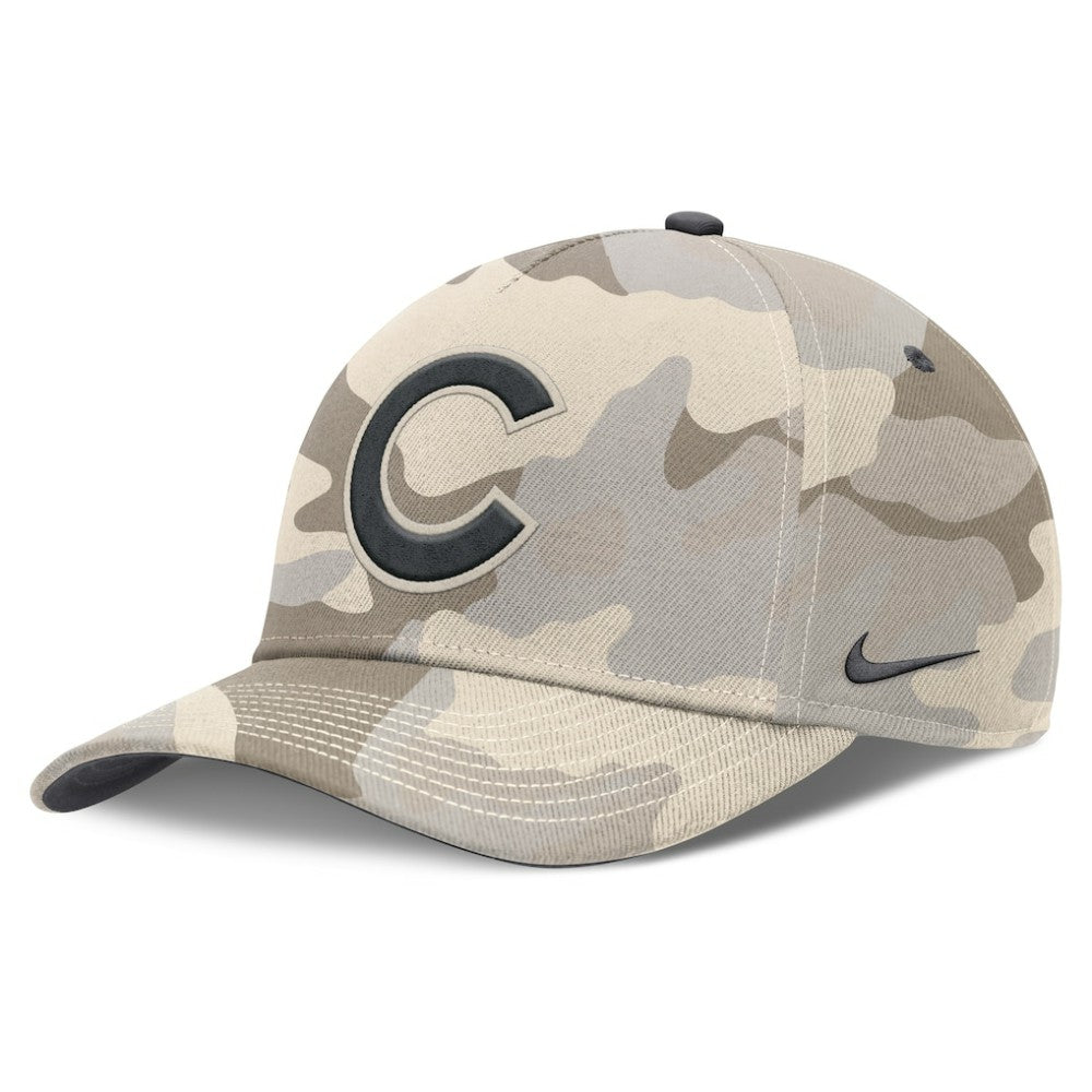 Chicago Cubs Nike Camo Pack Rise Adjustable Hat - MLB