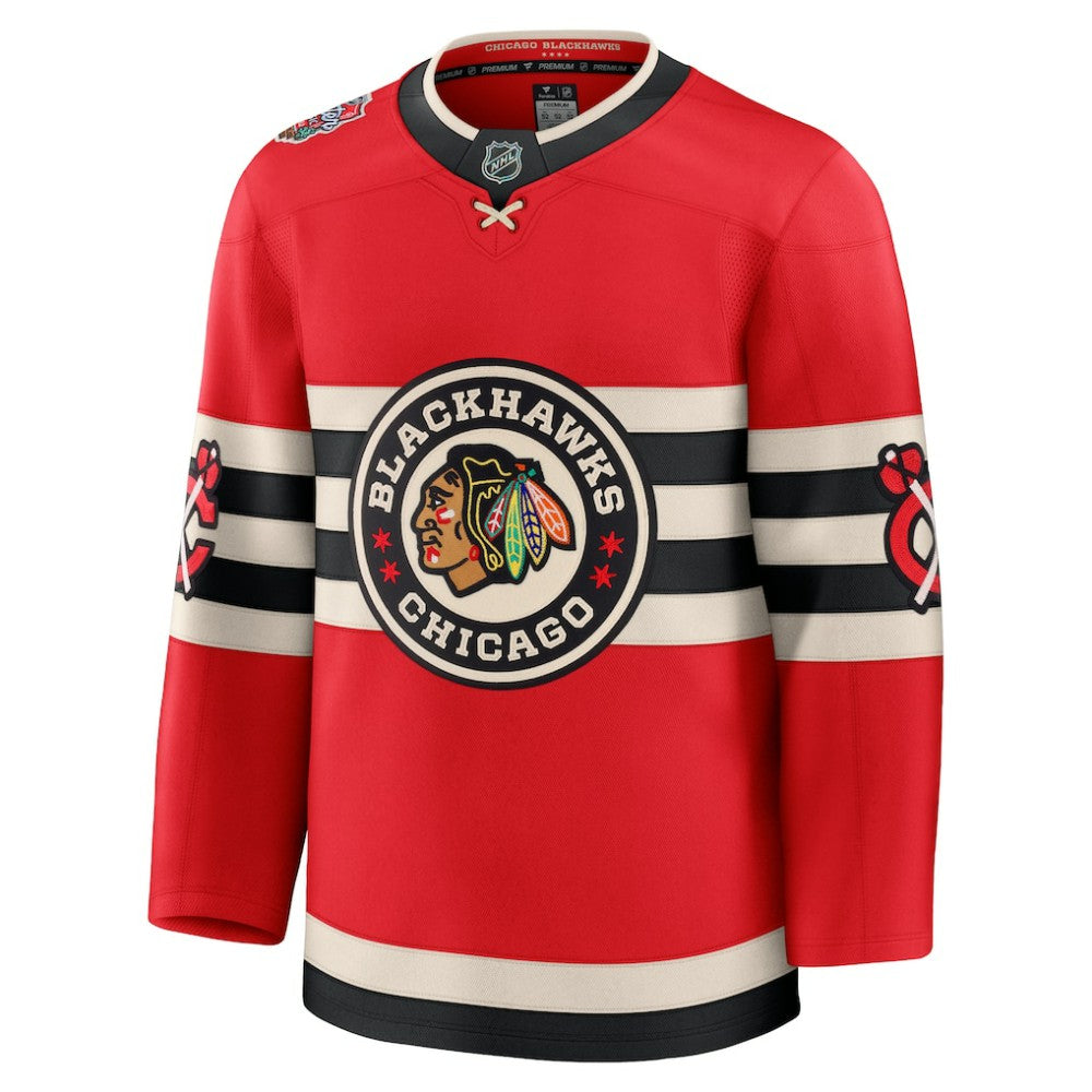 Chicago Blackhawks Fanatics 2025 NHL Winter Classic Premium Jersey - Red - NHL