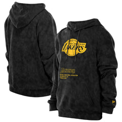 Los Angeles Lakers Sport Night Mineral Wash Pullover Hoodie Black - NBA
