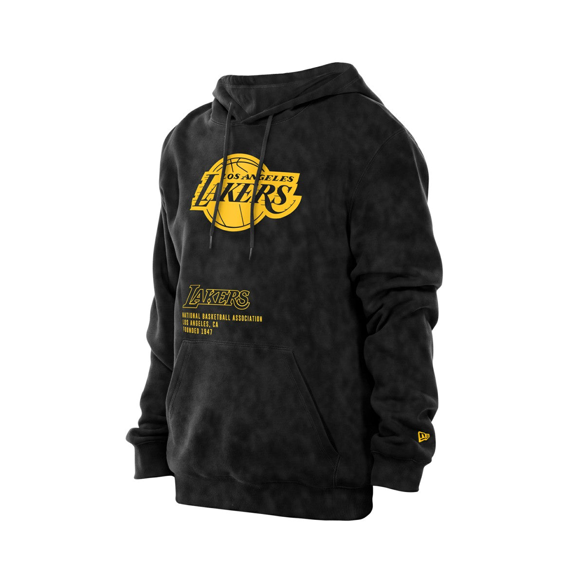 Los Angeles Lakers Sport Night Mineral Wash Pullover Hoodie Black - NBA