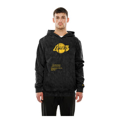 Los Angeles Lakers Sport Night Mineral Wash Pullover Hoodie Black - NBA
