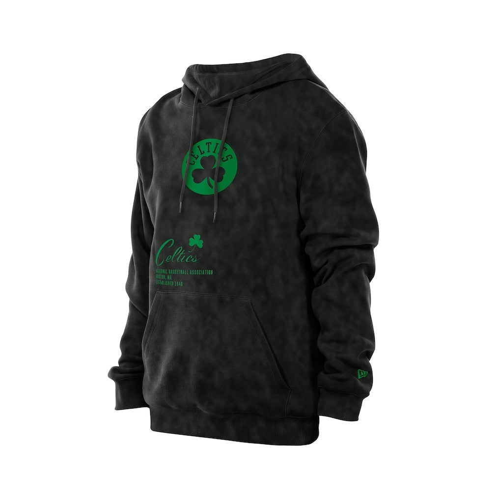 Boston Celtics Sport Night Mineral Wash Pullover Hoodie Black - NBA
