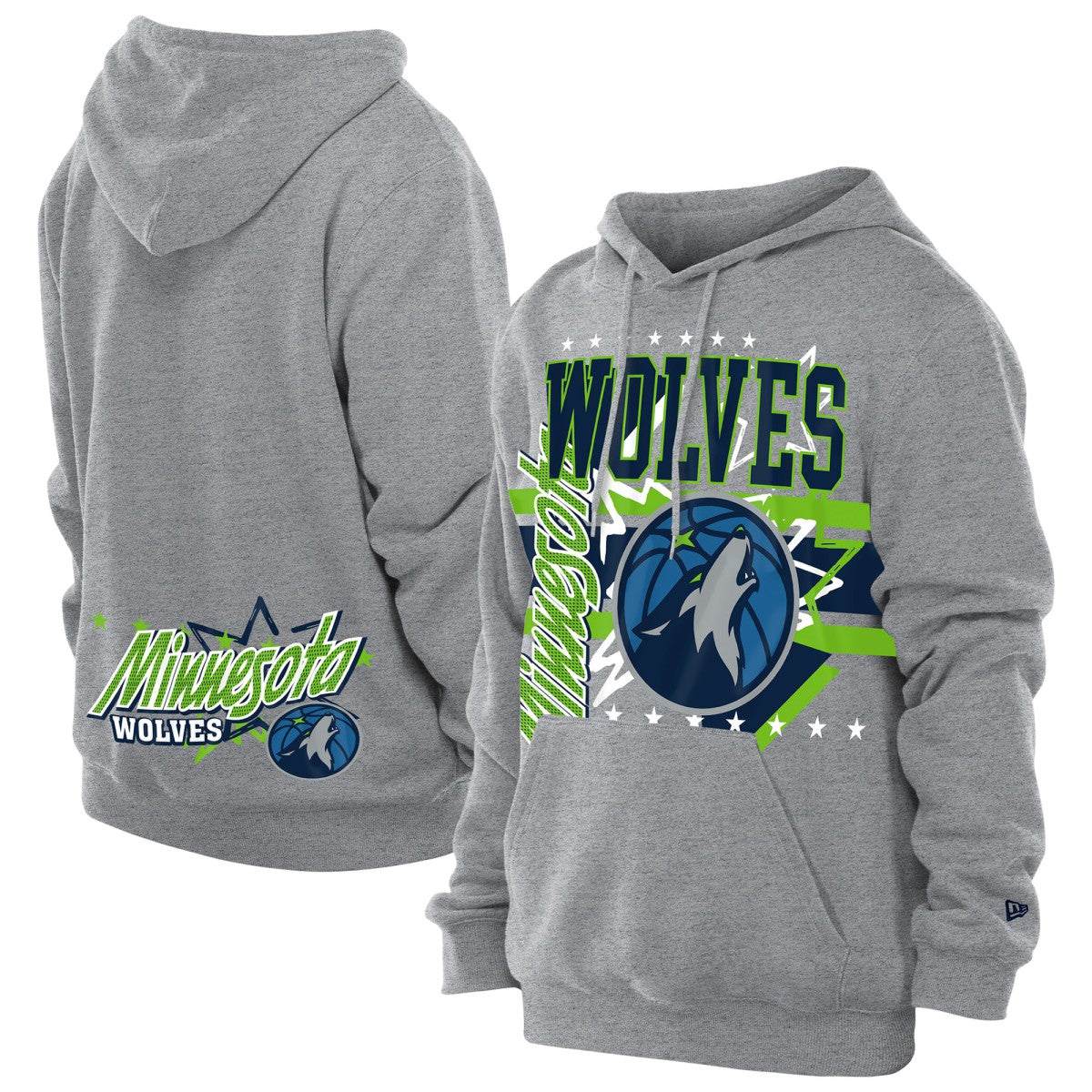 Minnesota Timberwolves Injection Sport Classics Fleece Hoodie Heather Gray - NBA
