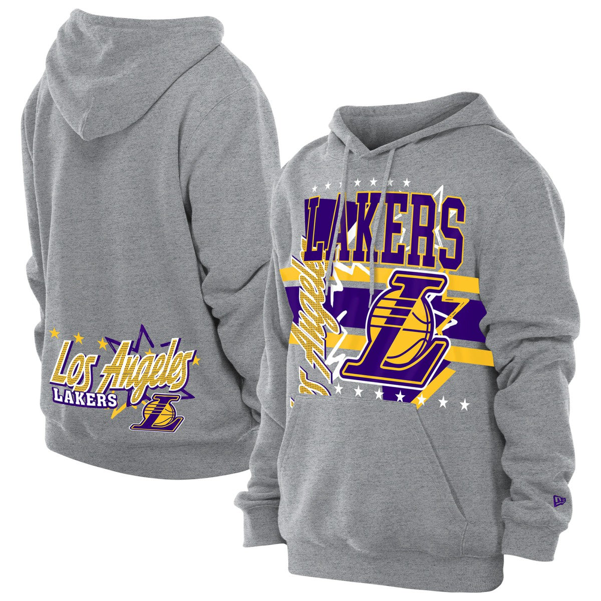 Los Angeles Lakers Injection Sport Classics Fleece Hoodie Heather Gray - NBA