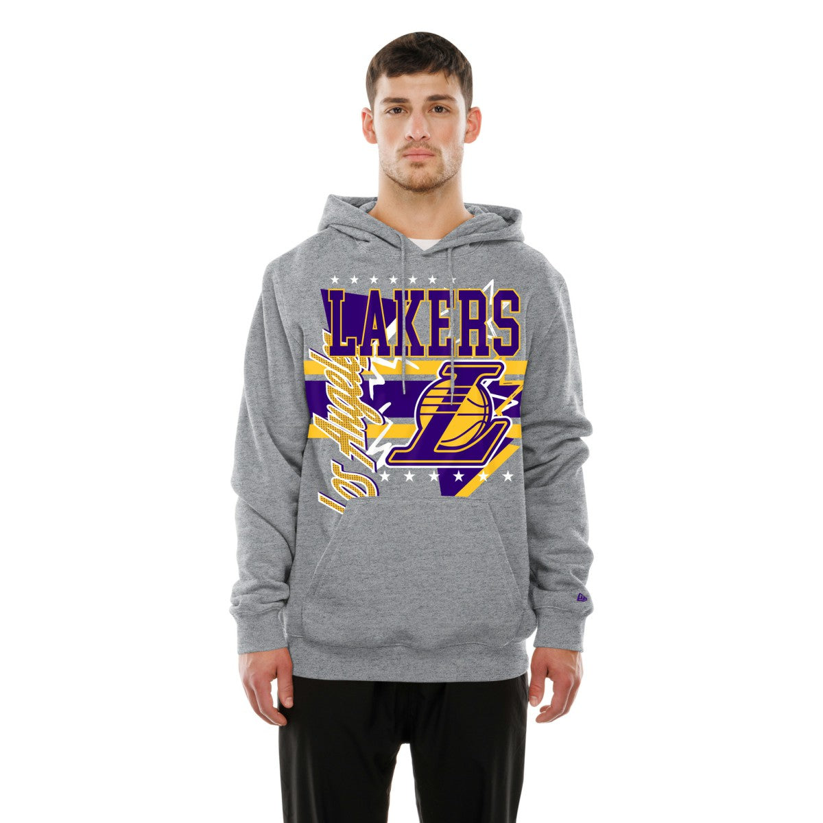 Los Angeles Lakers Injection Sport Classics Fleece Hoodie Heather Gray - NBA