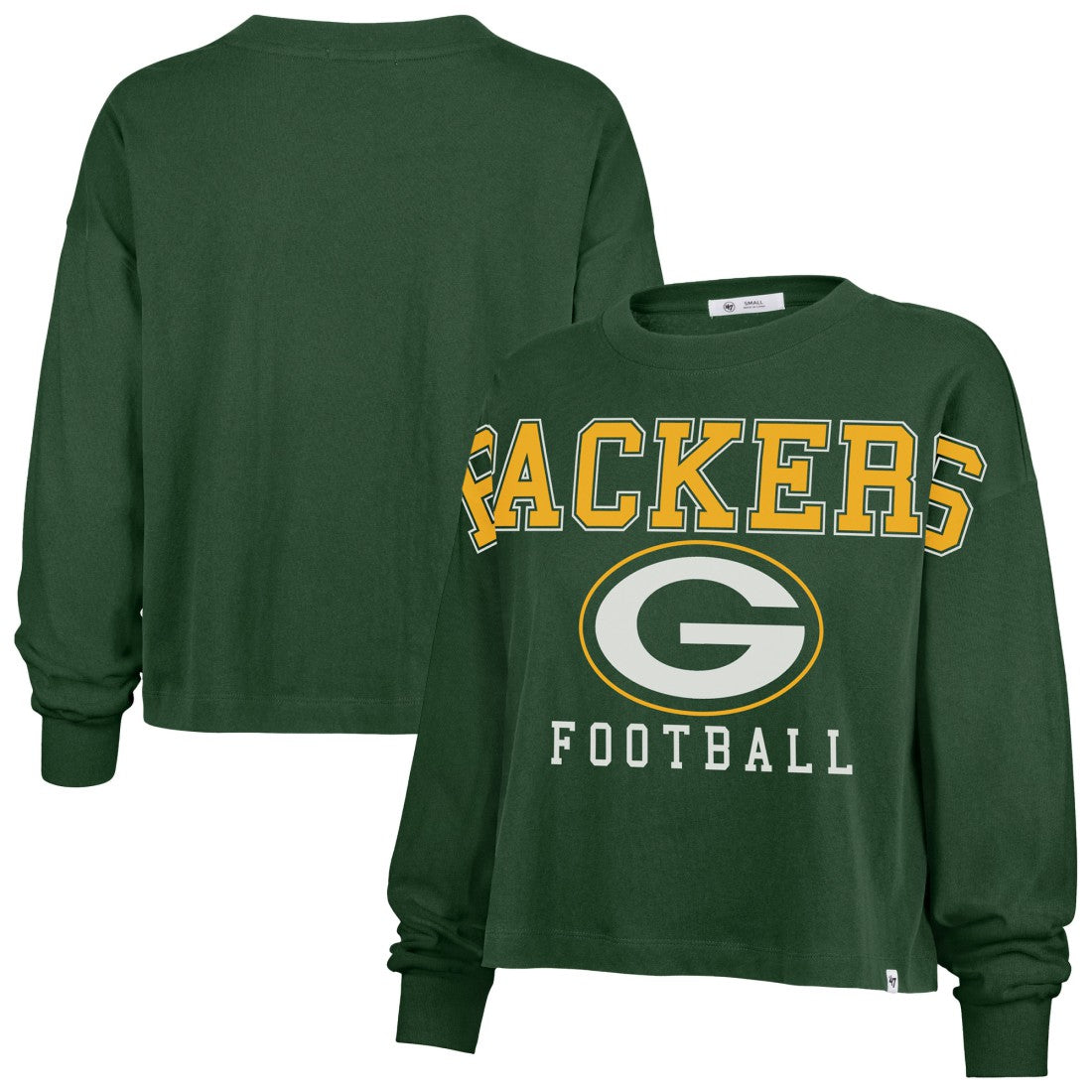 Green Bay Packers '47 Women's Outreach City Oversized Long Sleeve T-Shirt Green | 47 brand