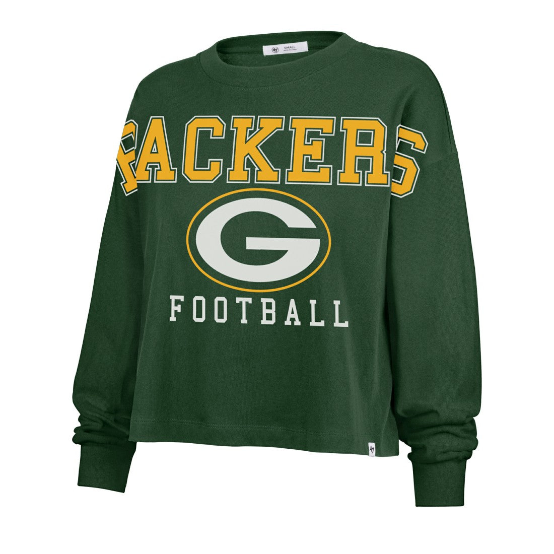 Green Bay Packers '47 Women's Outreach City Oversized Long Sleeve T-Shirt Green | 47 brand