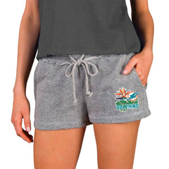 Miami Dolphins Concepts Sport Women's Mainstream Terry Shorts Gray | NFL