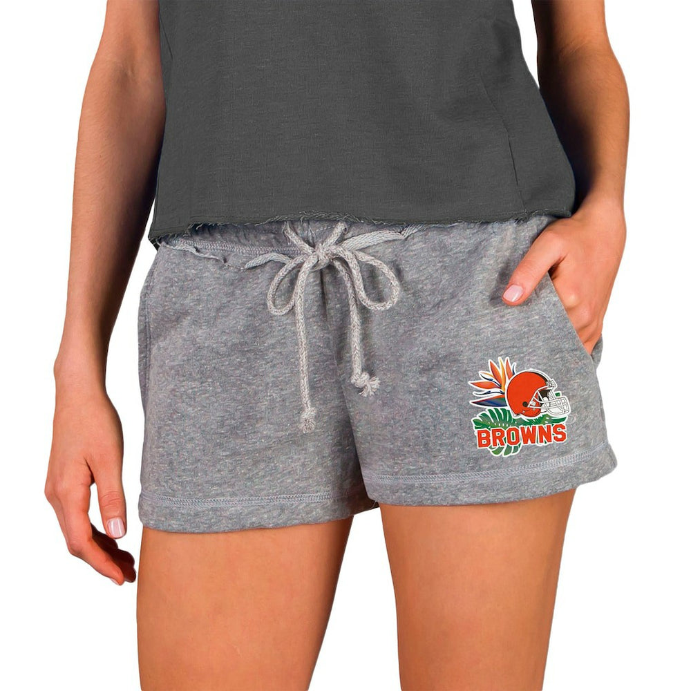 Cleveland Browns Concepts Sport Women's Mainstream Terry Shorts Gray | NFL