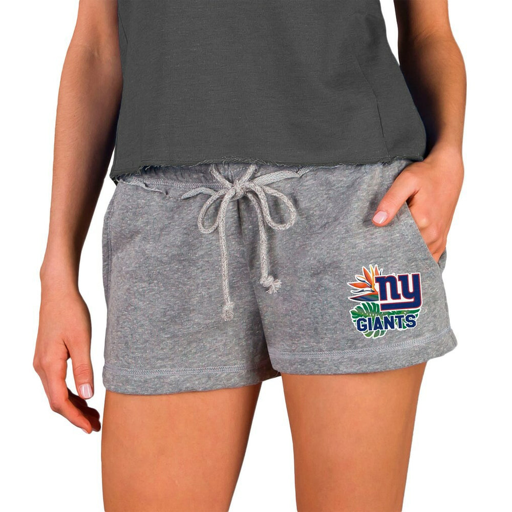 New York Giants Concepts Sport Women's Mainstream Terry Shorts Gray | NFL