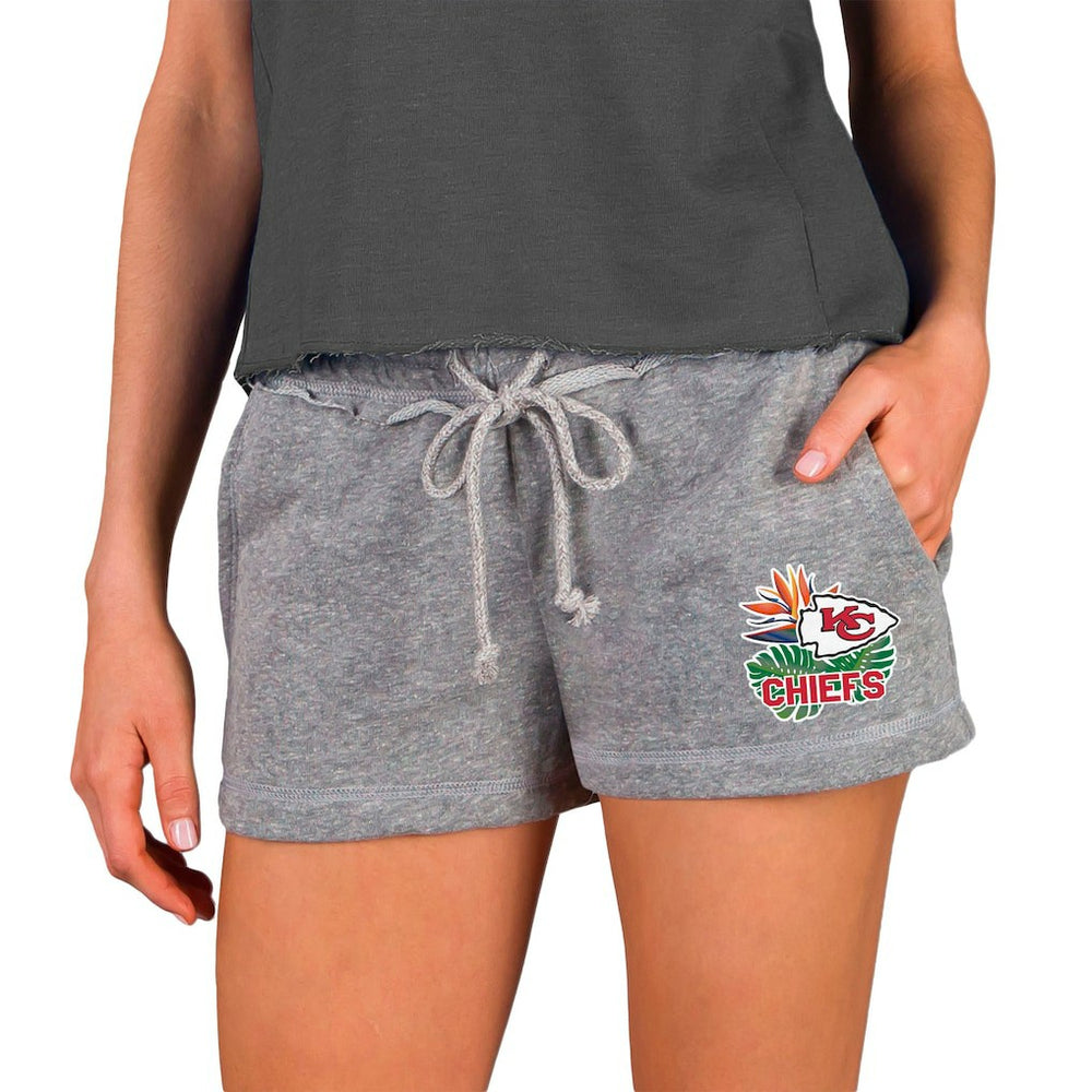 Kansas City Chiefs Concepts Sport Women's Mainstream Terry Shorts Gray | NFL