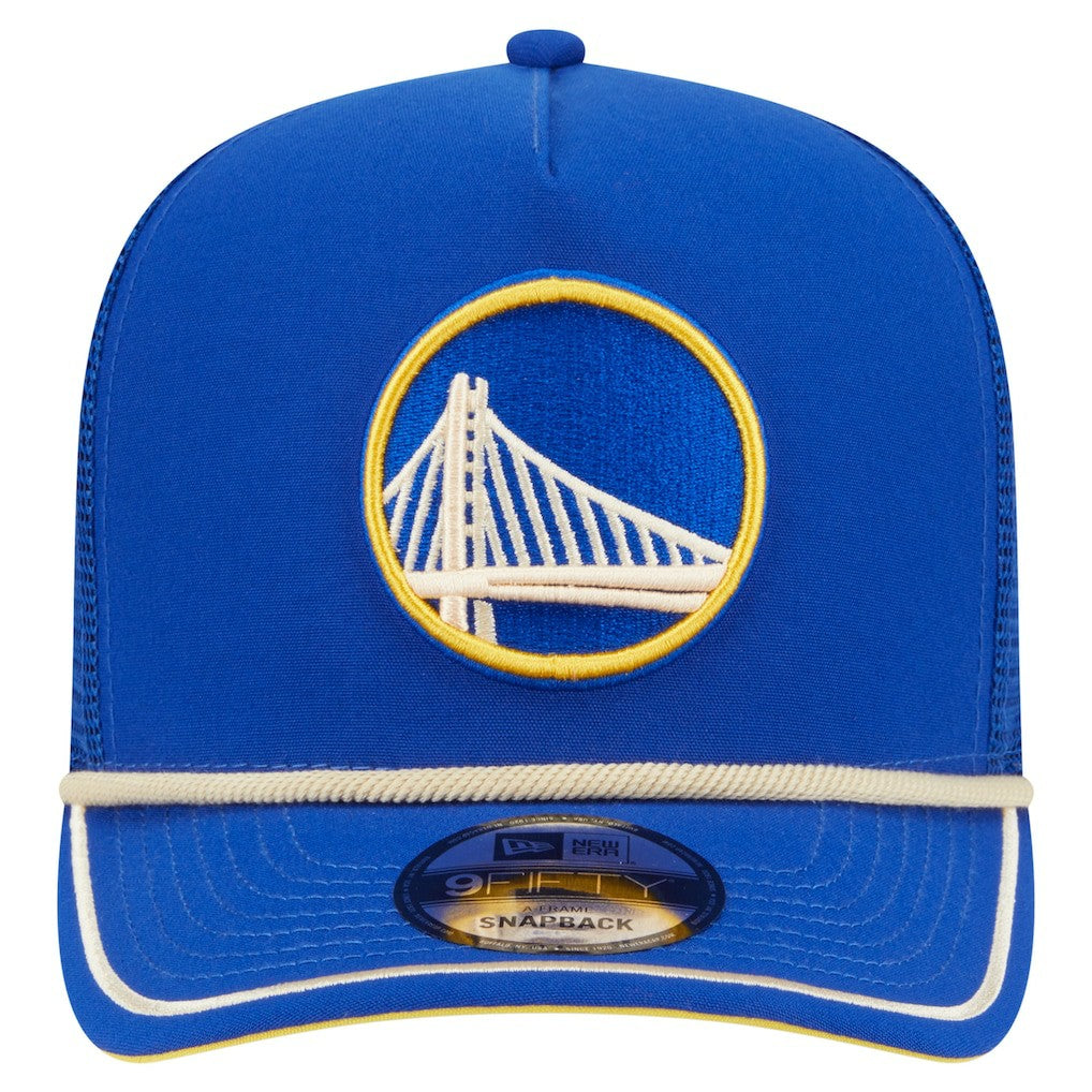 Golden State Warriors Vintage Team Rope A-Frame 9FIFTY Snapback Hat Royal - NBA