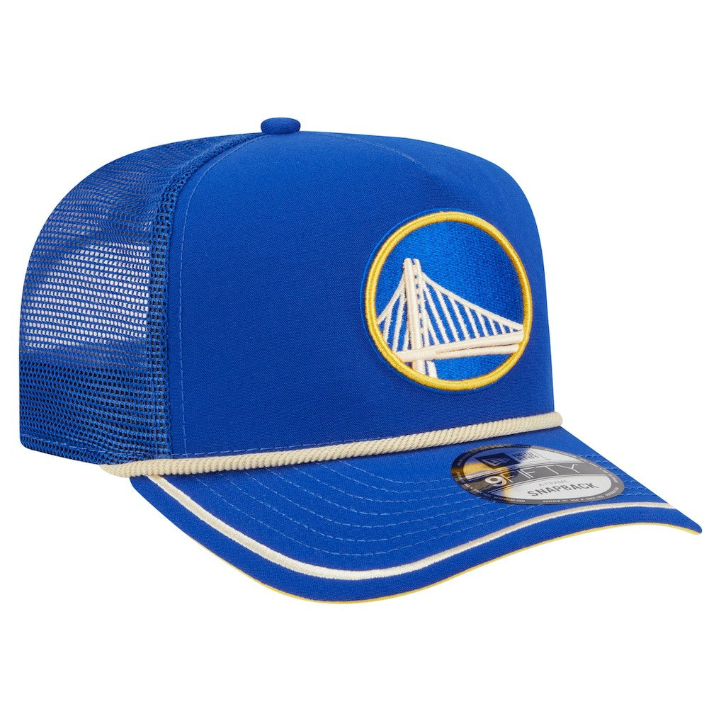 Golden State Warriors Vintage Team Rope A-Frame 9FIFTY Snapback Hat Royal - NBA