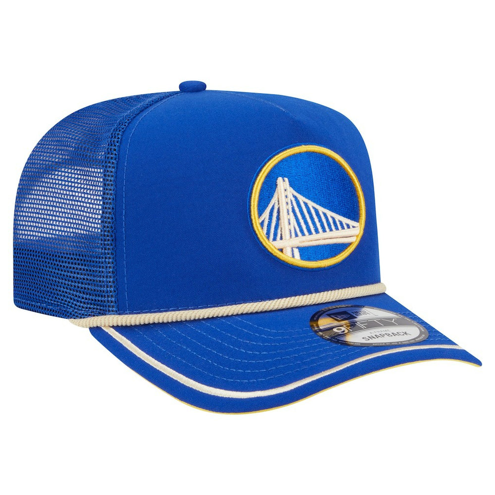 Golden State Warriors Vintage Team Rope A-Frame 9FIFTY Snapback Hat Royal - NBA