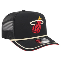 Miami Heat Vintage Team Rope A-Frame 9FIFTY Snapback Hat Black - NBA