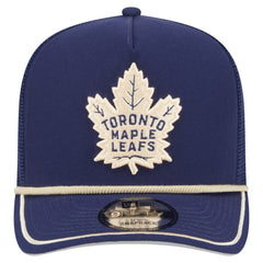 Toronto Maple Leafs New Era Vintage Team Rope A-Frame 9FIFTY Snapback Hat - Blue - NHL