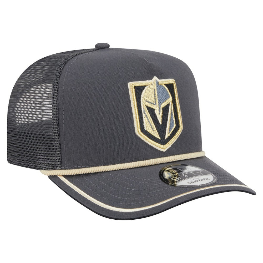 Vegas Golden Knights New Era Vintage Team Rope A-Frame 9FIFTY Snapback Hat - Gray - NHL