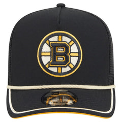 Boston Bruins New Era Vintage Team Rope A-Frame 9FIFTY Snapback Hat - Black - NHL