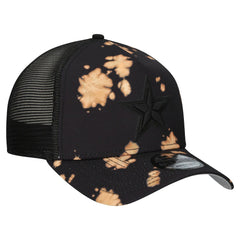 Dallas Cowboys New Era Bleached 9FORTY A-Frame Adjustable Hat Black | NFL