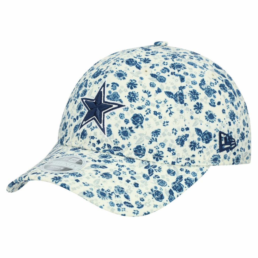 Dallas Cowboys New Era Women's Ditzy 9TWENTY Adjustable Hat Cream | NFL