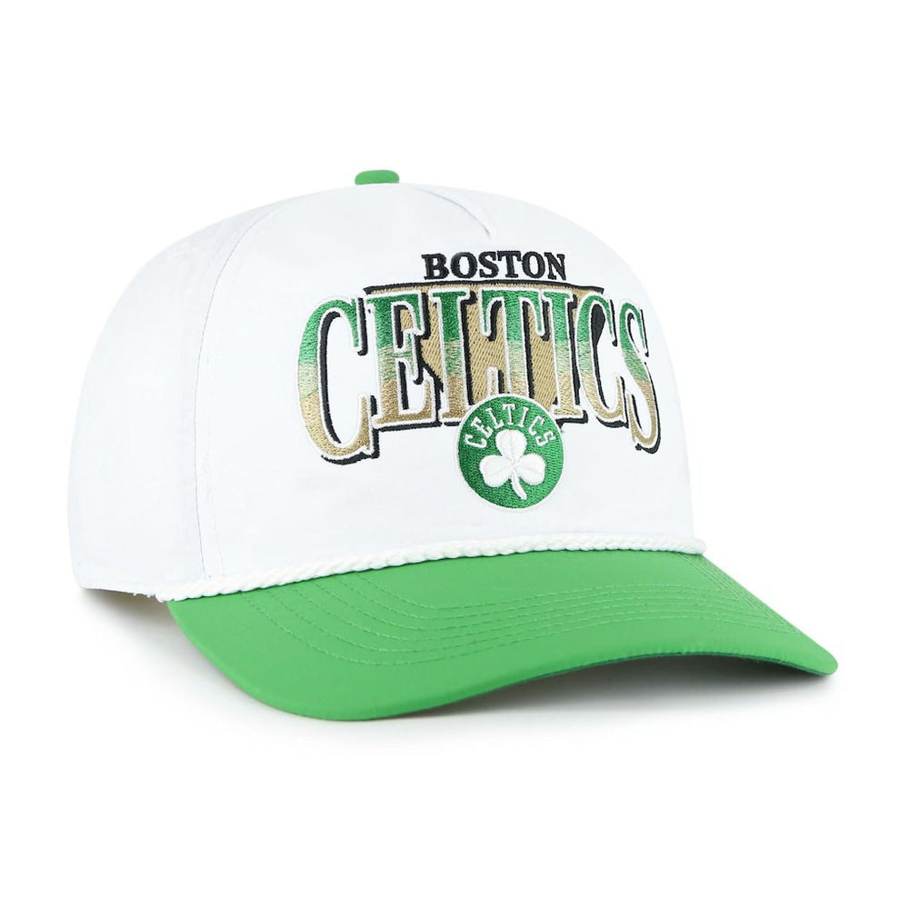 Boston Celtics '47 Tribute Two-Tone Hitch Adjustable Hat White/Kelly Green - NBA