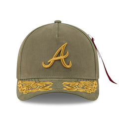 Atlanta Braves New Era x Alpha Industries A-Frame 9FORTY Adjustable Hat - MLB