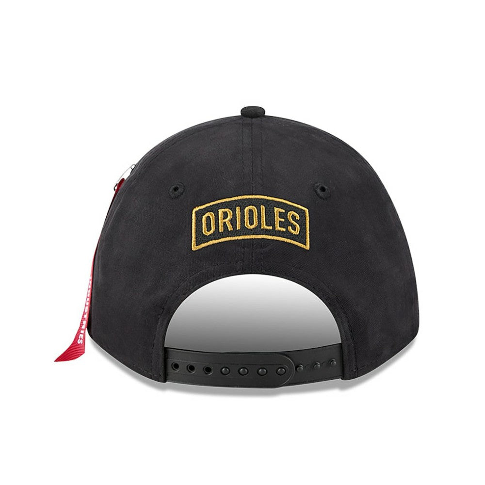 Baltimore Orioles New Era x Alpha Industries A-Frame 9FORTY Adjustable Hat - MLB