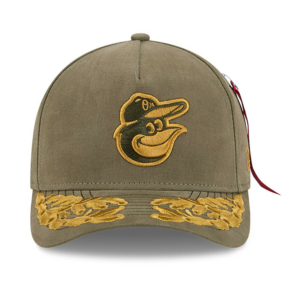 Baltimore Orioles New Era x Alpha Industries A-Frame 9FORTY Adjustable Hat - MLB