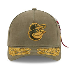 Baltimore Orioles New Era x Alpha Industries A-Frame 9FORTY Adjustable Hat - MLB