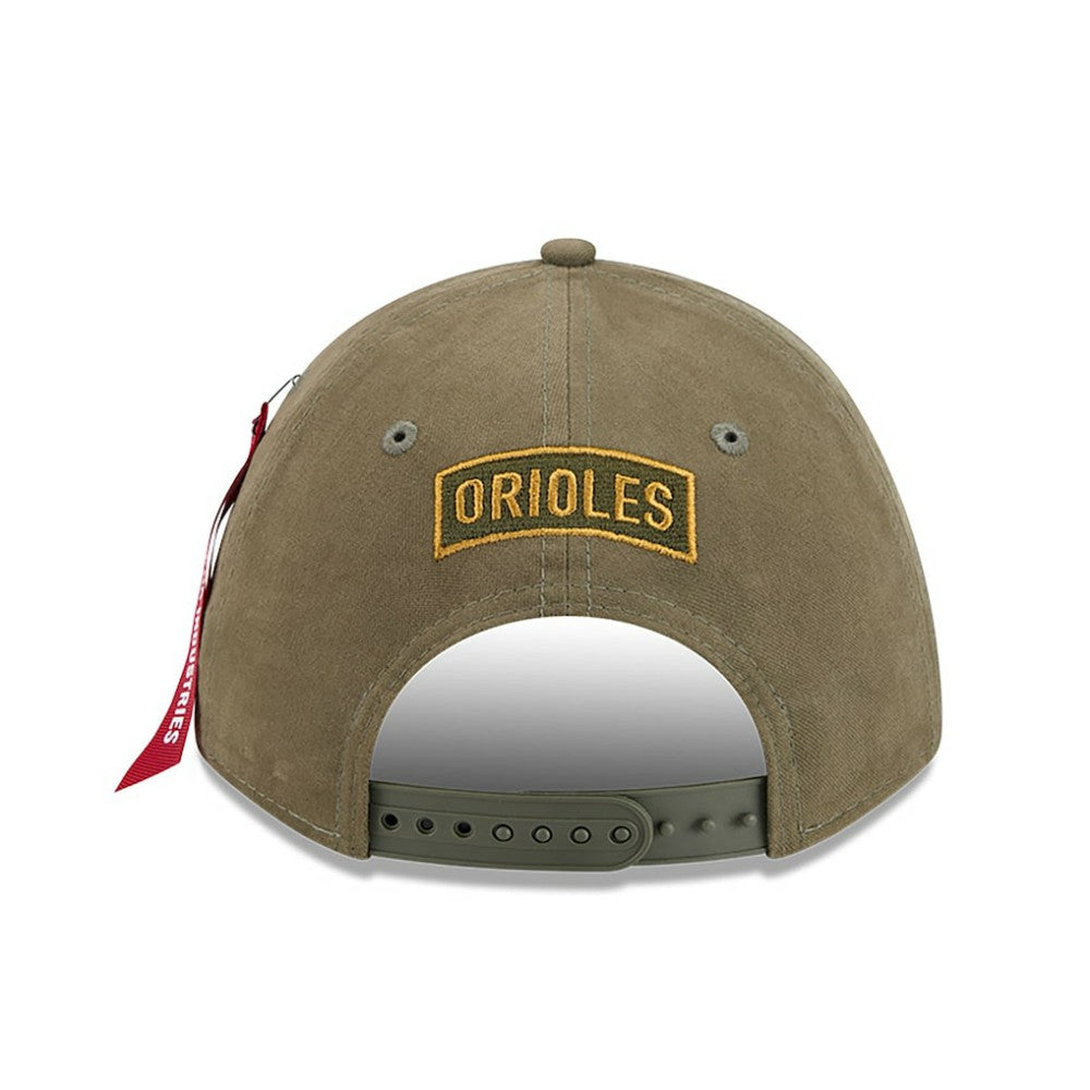 Baltimore Orioles New Era x Alpha Industries A-Frame 9FORTY Adjustable Hat - MLB
