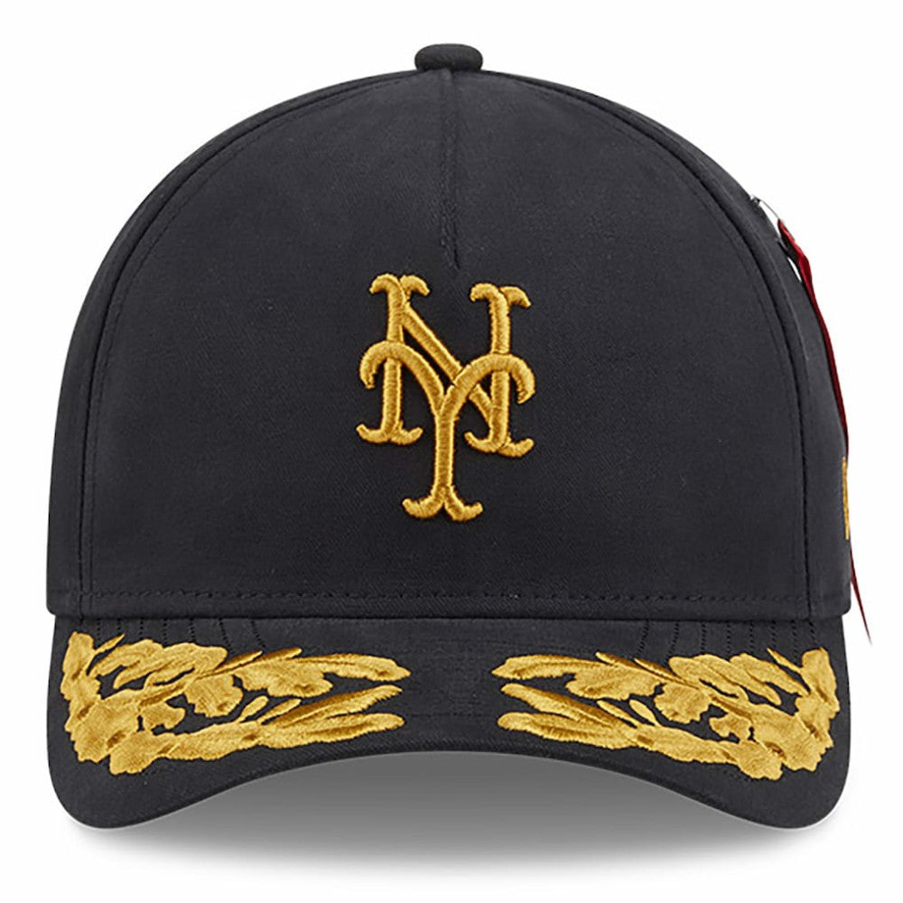 New York Mets New Era x Alpha Industries A-Frame 9FORTY Adjustable Hat - MLB