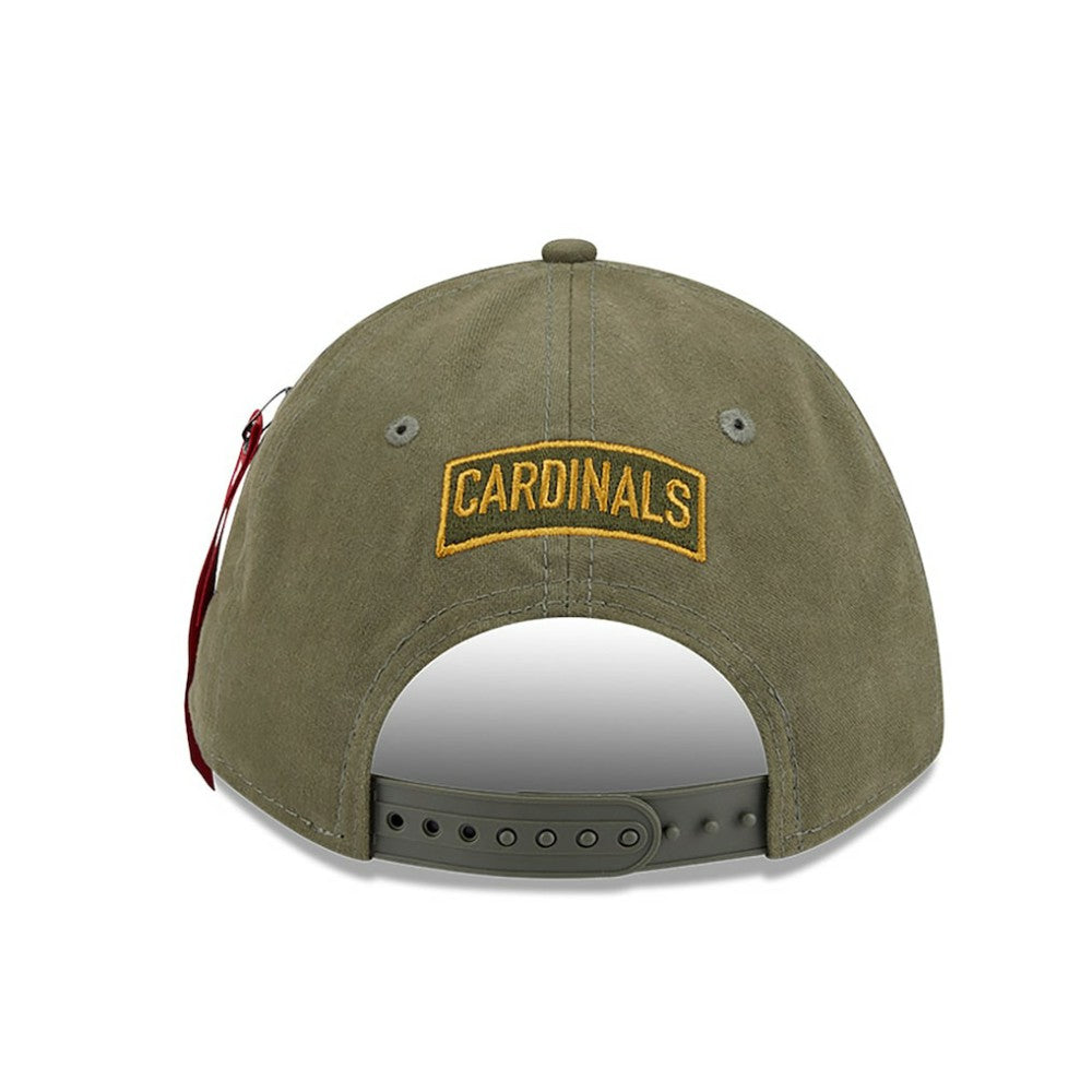 St. Louis Cardinals New Era x Alpha Industries A-Frame 9FORTY Adjustable Hat - MLB