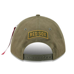 Boston Red Sox New Era x Alpha Industries A-Frame 9FORTY Adjustable Hat - MLB