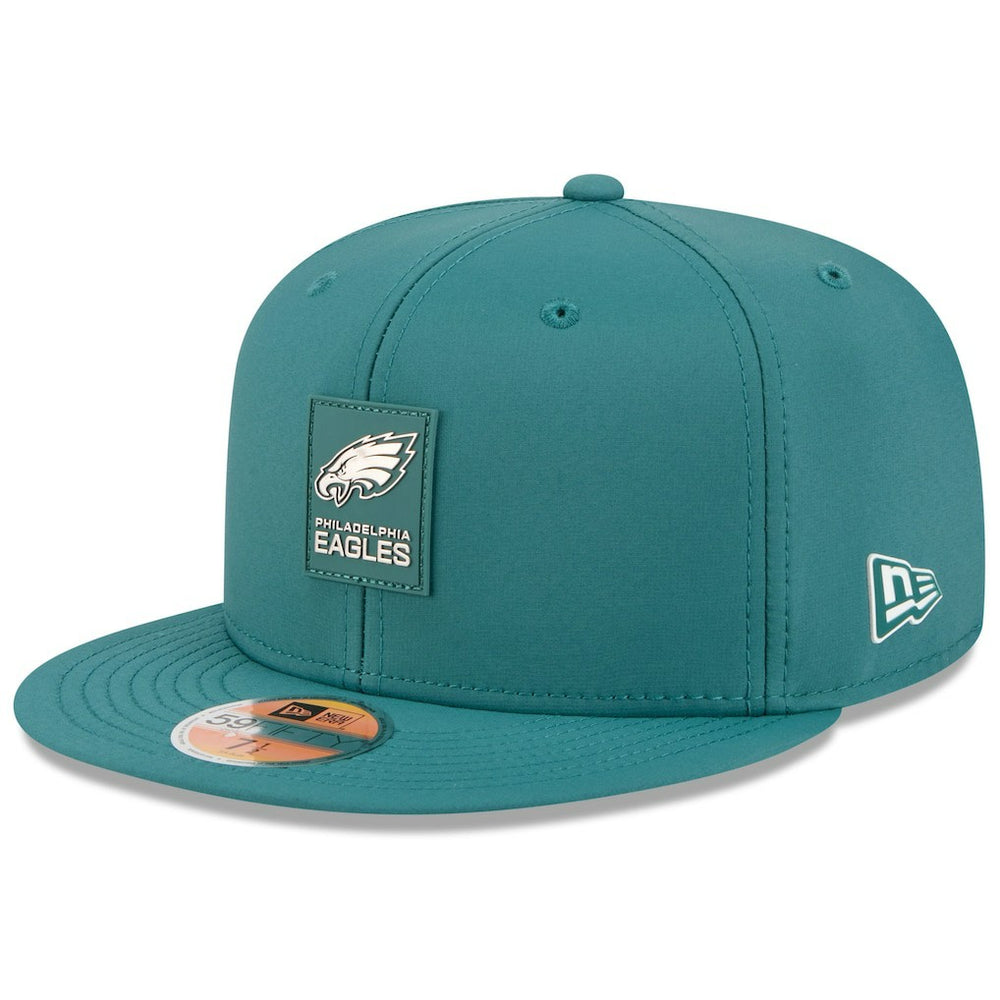 Philadelphia Eagles New Era 2025 Sideline 59FIFTY Fitted Hat Midnight Green | NFL